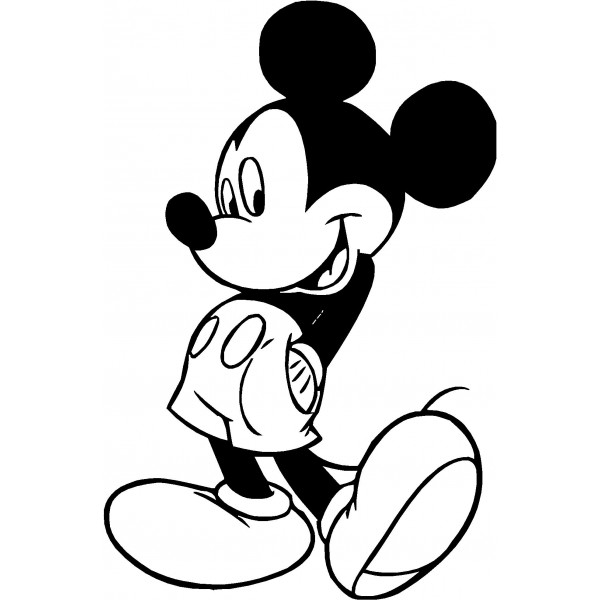 Baby mickey mouse clipart fre - Mickey Mouse Clipart Black And White