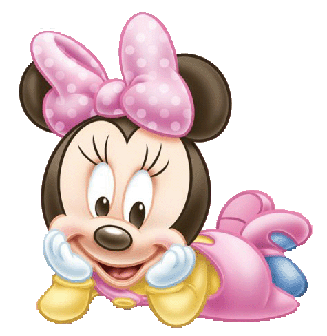 ... Baby Minnie Laying ... - Baby Minnie Mouse Clip Art