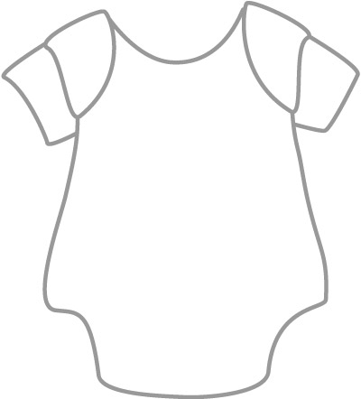 Baby Onesie Shirts Clip Art - Baby Onesie Clipart