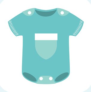 Baby Onesies Clipart - Baby Clothes Clipart
