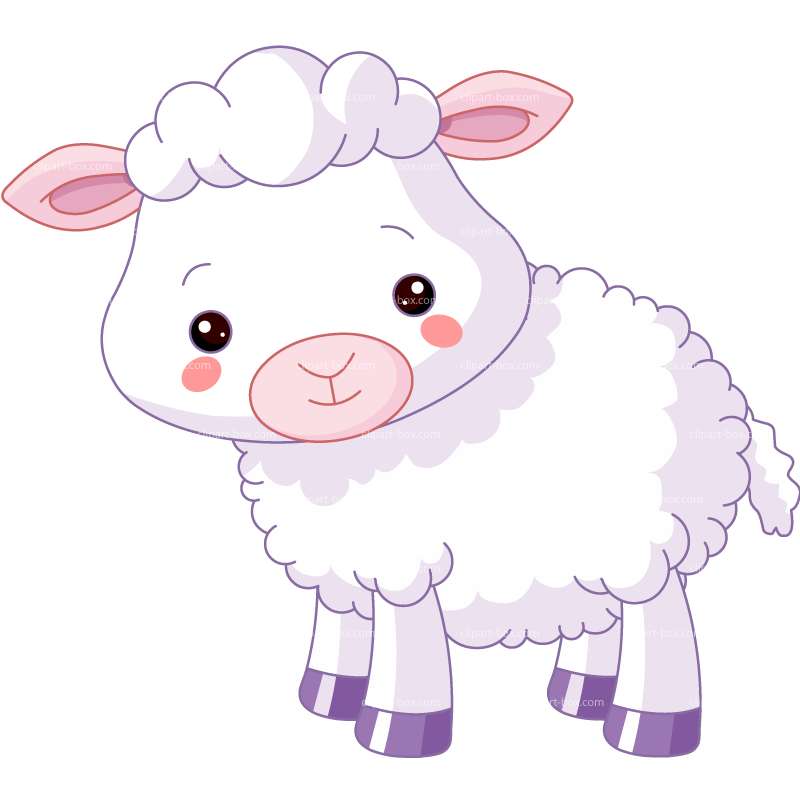 Cute Baby Sheep Clipart #1