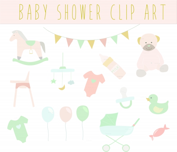 Free clipart baby shower boy 