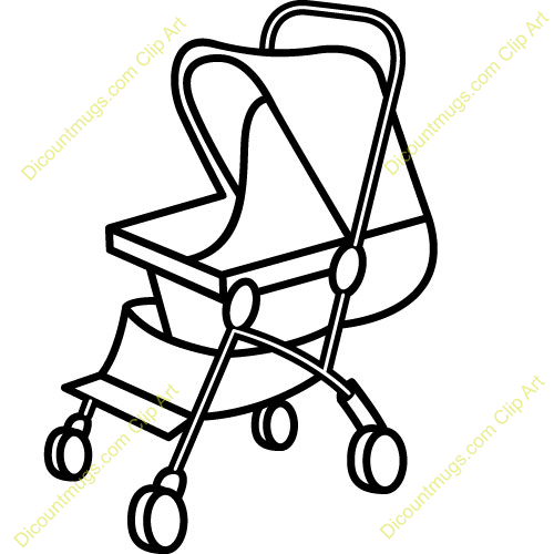 Baby Stroller Clipart Free Cl - Stroller Clipart