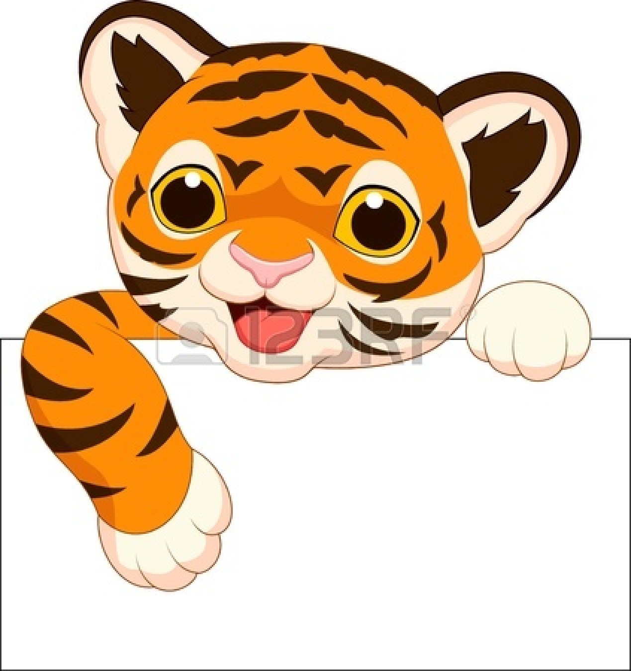 Tiger clipart baby tiger #7
