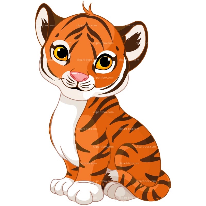 Baby Tiger Face Clip Art Clip - Baby Tiger Clipart