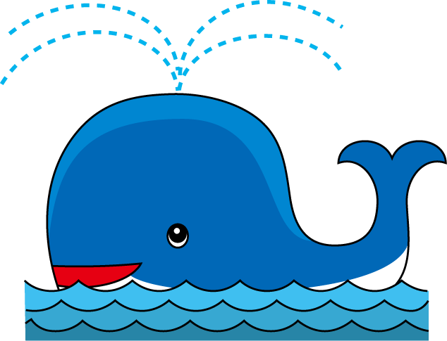 Baby whale clip art free