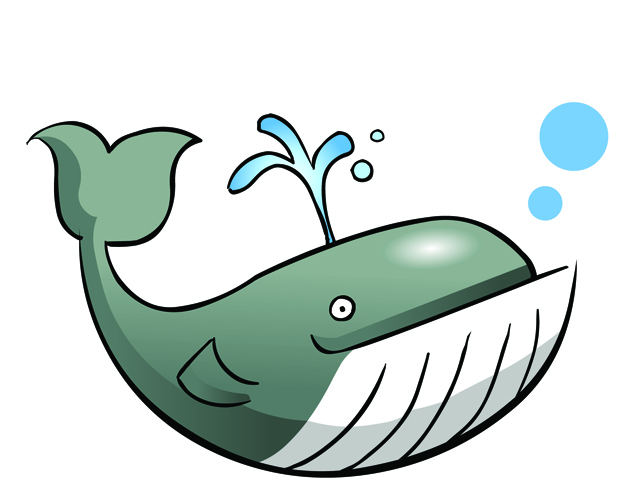 Little Blue Whale Clip Art - 