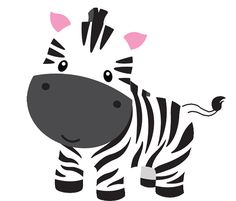 Baby Zebra Animals Clipart