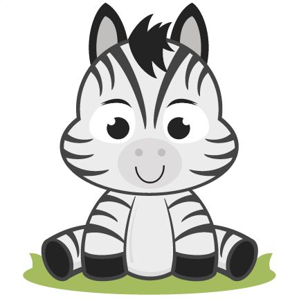 Baby Zebra SVG cutting files  - Baby Zebra Clipart