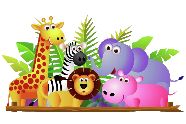 Baby Zoo Animals Group Clip . - Zoo Animals Clip Art