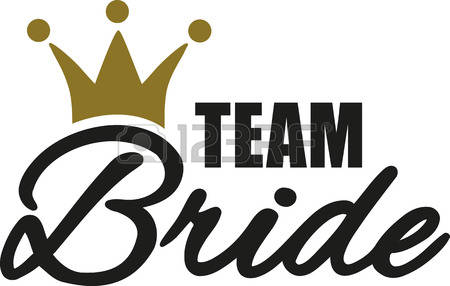 Team Bride with golden crown Illustration
