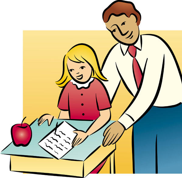 Back Gallery For Pioneer Teac - Teacher And Student Clipart