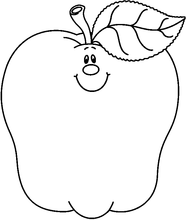 Apple Clipart Black And White