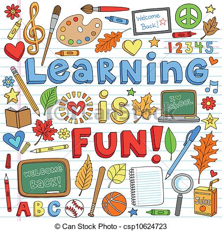... Back to School Learning Doodles Set - Learning is Fun Back.
