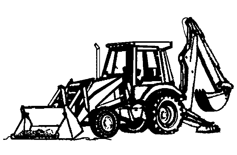 Backhoe Clipart Black And ..