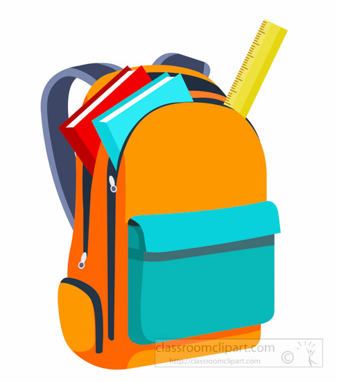 Free backpack clipart clip art images 4 wikiclipart