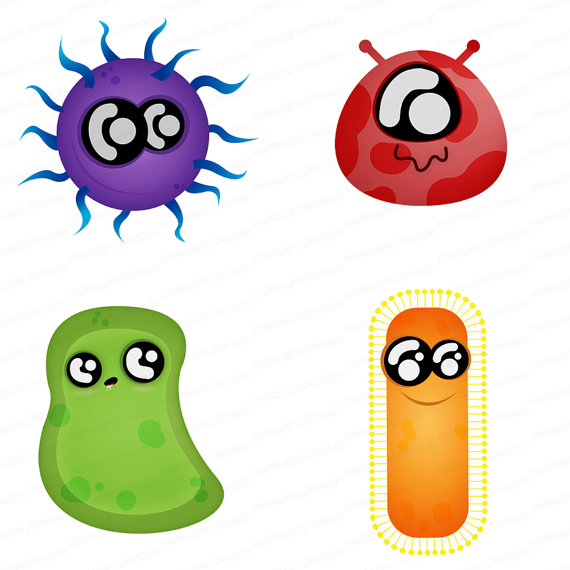 Funny bacteria clip art. Some