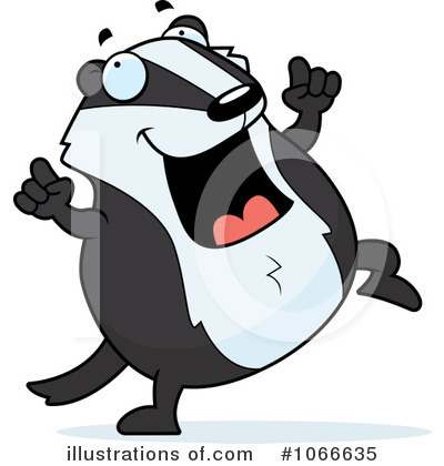 Badger Clipart #1066635 - Illustration by Cory Thoman