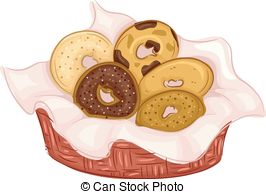 ... Bagels Flavors - Illustration Featuring Bagels of Different.