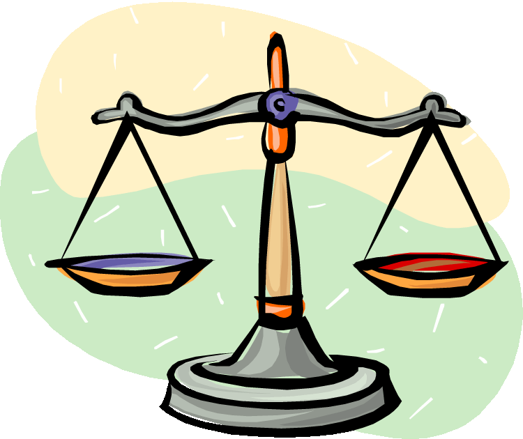 Balanced Scales - Clipart library