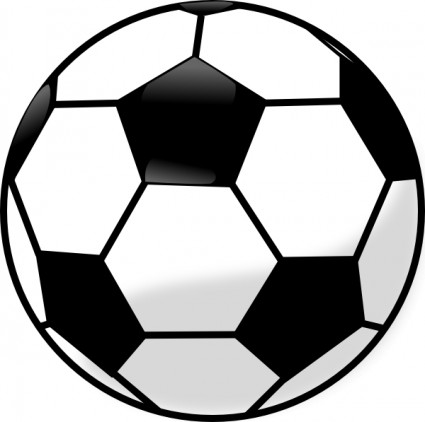 Vector soccer ball clip art .