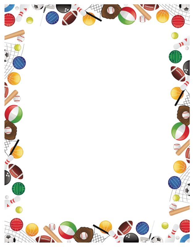 Ball Page Border Clipart .