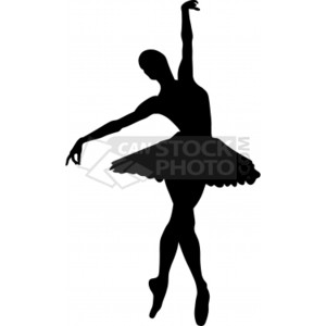 Ballerina Clip Art Vector . - Ballerina Clip Art