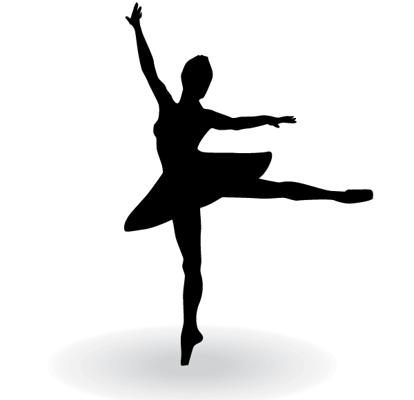 Ballerina Silhouette Vector C - Ballerina Silhouette Clip Art