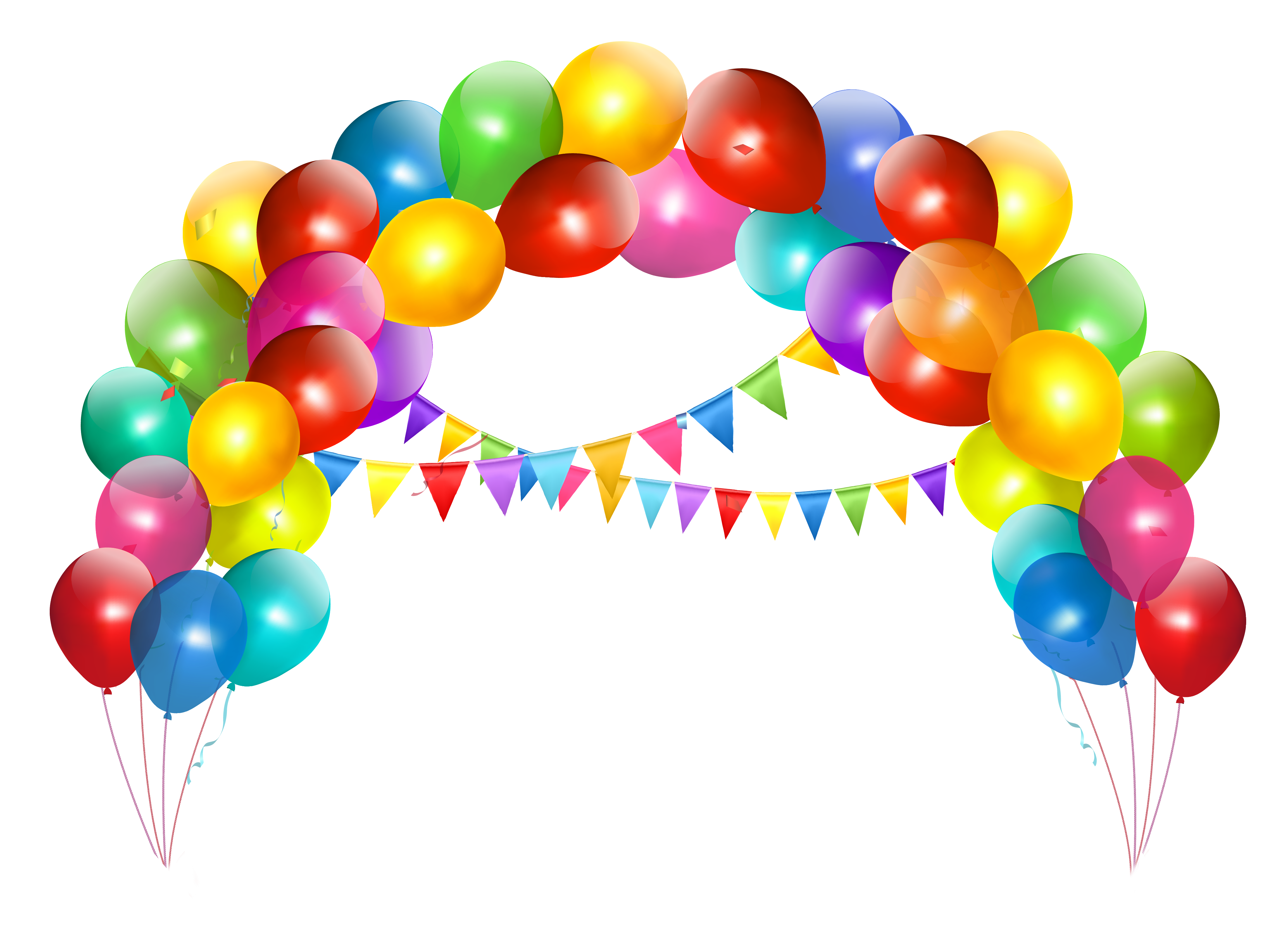 Balloons Bunch Png Clipart