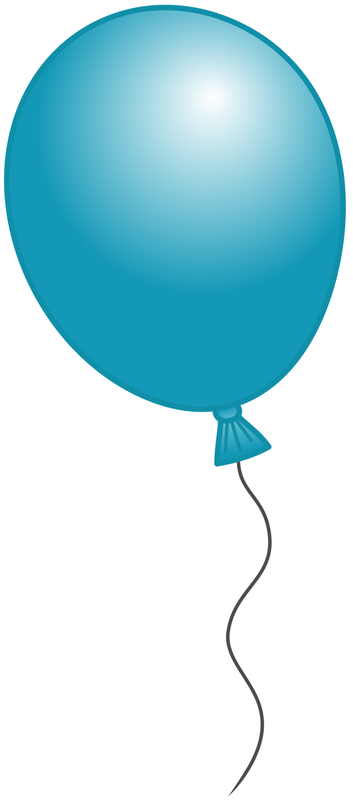 Balloon clipart: Blue Balloon Clipart