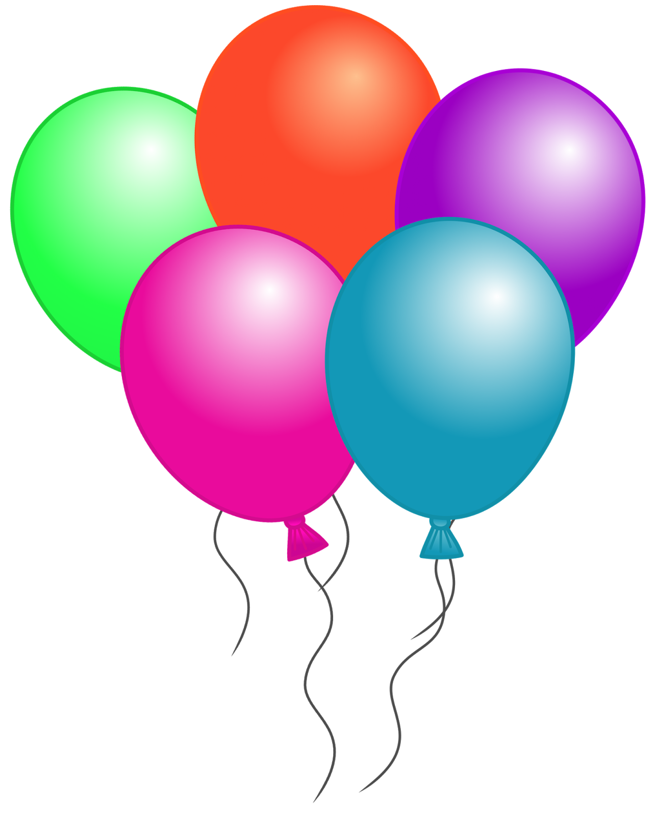 Birthday balloons clipart cra
