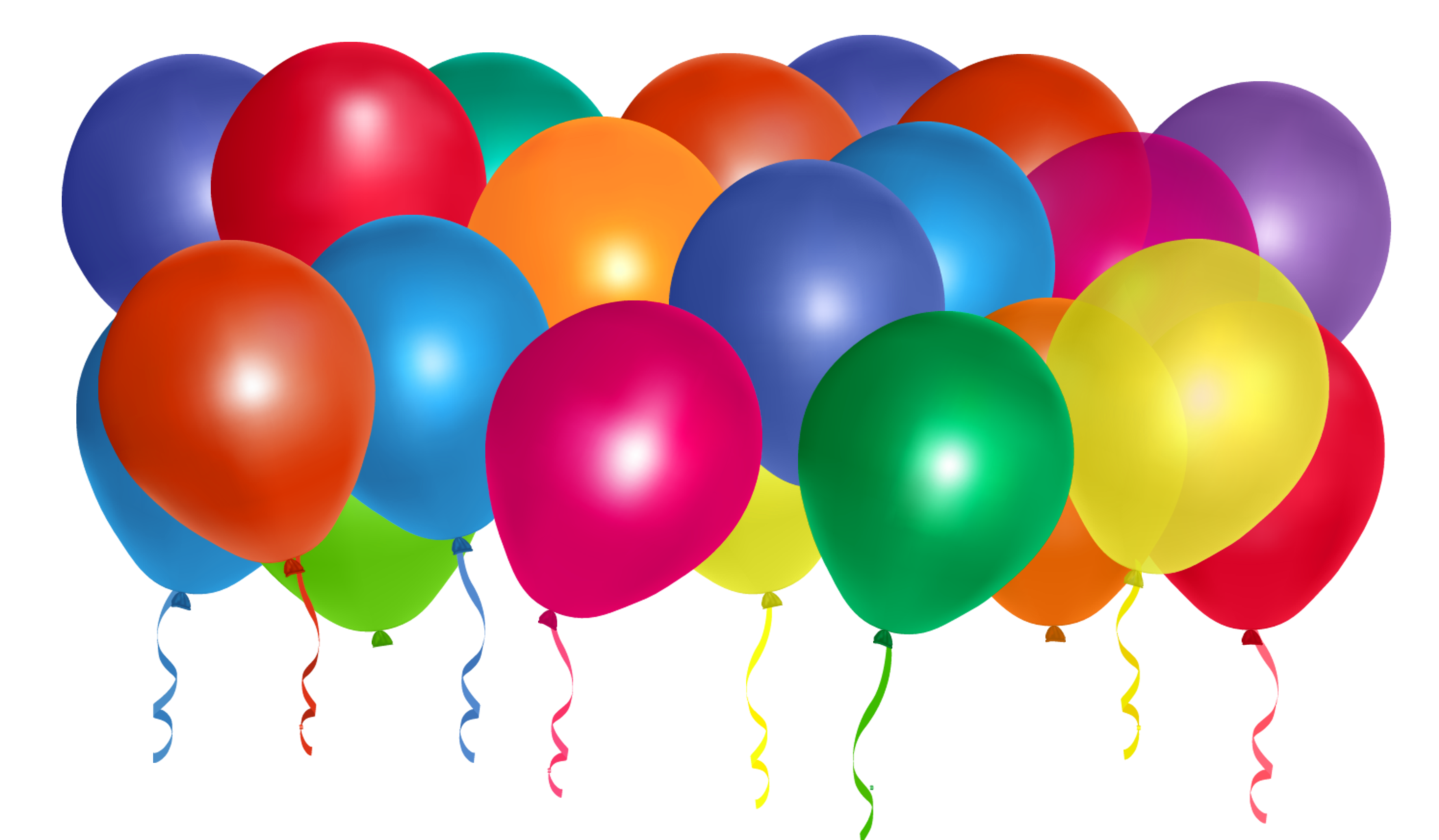 Balloons Bunch Png Clipart - Balloon Clip Art Free