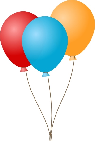 Birthday Balloons Clip Art | 