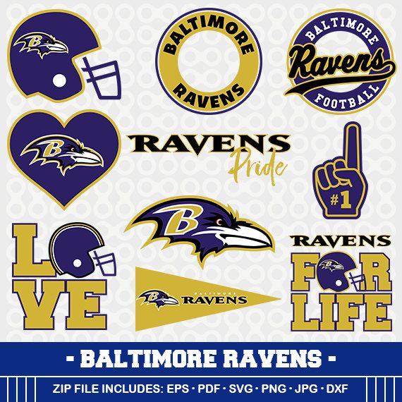 Baltimore Ravens SVG, Ravens Football, Svg Cameo, DXF File, Baltimore Ravens ,
