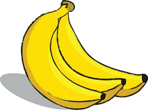 Bananas clip art Free Vector 