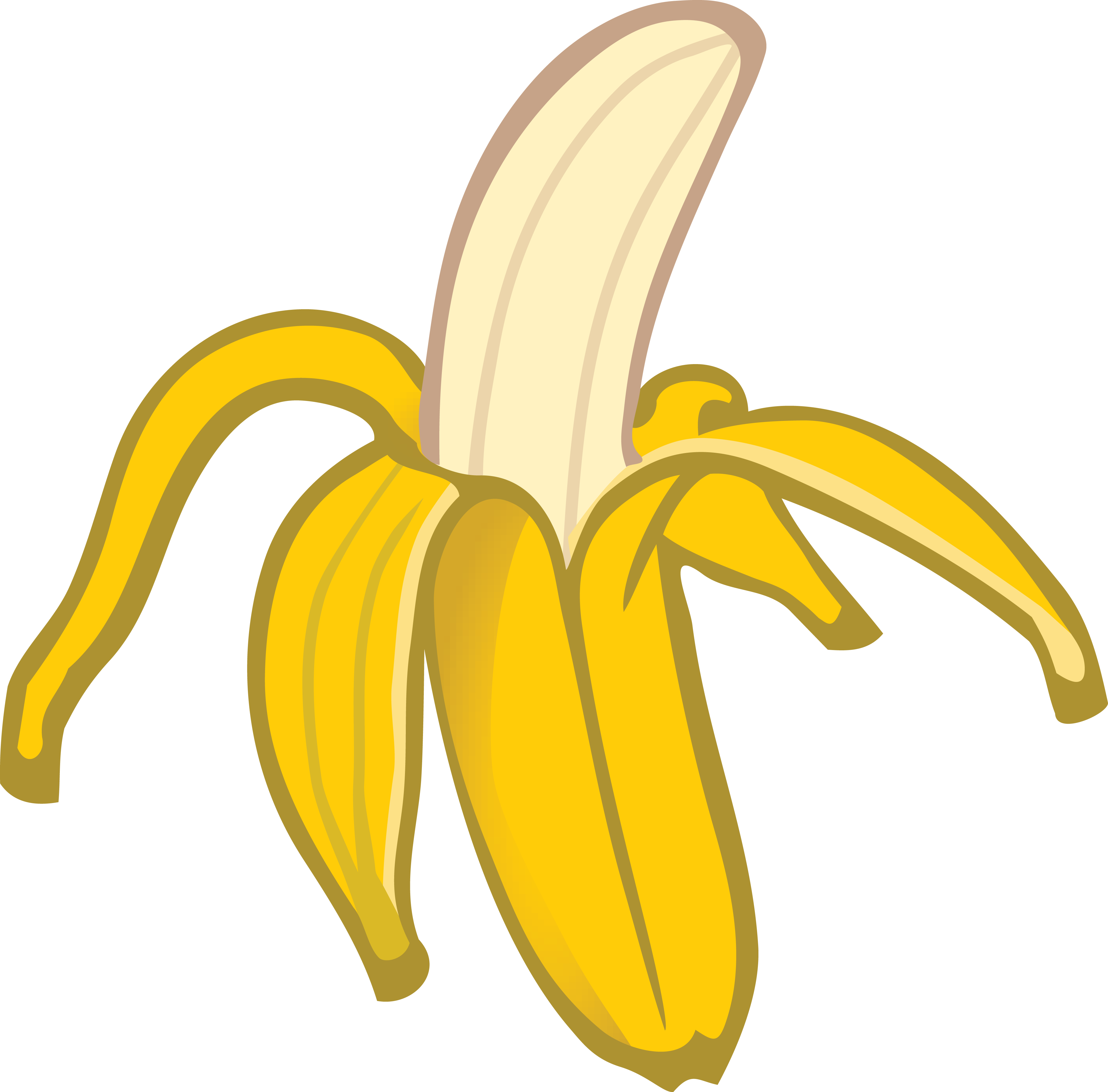 Banana Fruit Clip Art Related Keywords & Suggestions - Banan