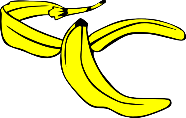 Banana Peel Clip Art At Clker - Banana Peel Clipart