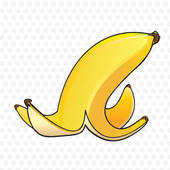 Banana Peel Clipart Graphic - Banana Peel Clip Art
