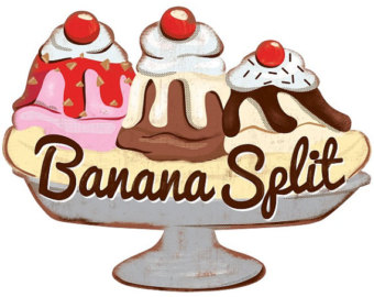 Banana Split Ice Cream Parlor .
