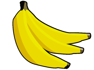 Banana Fruit Clipart Size: 60