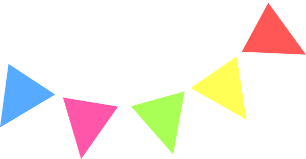 Triangle Flag Banner Clipart 