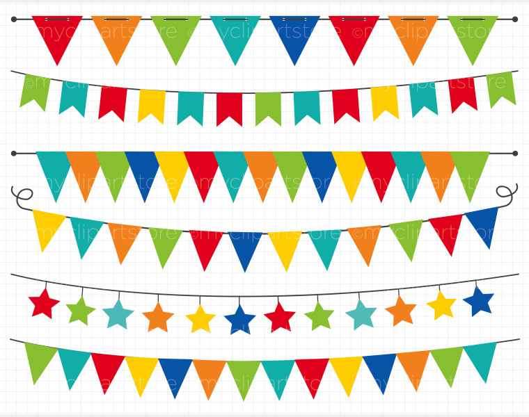 Banners In Primary Colors . - Flag Banner Clip Art