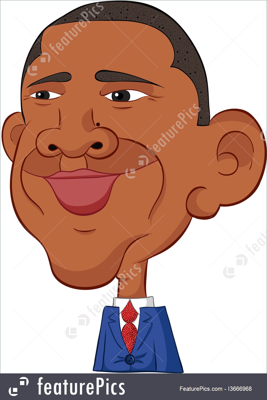 Barack Obama Caricature - Barack Obama Clipart