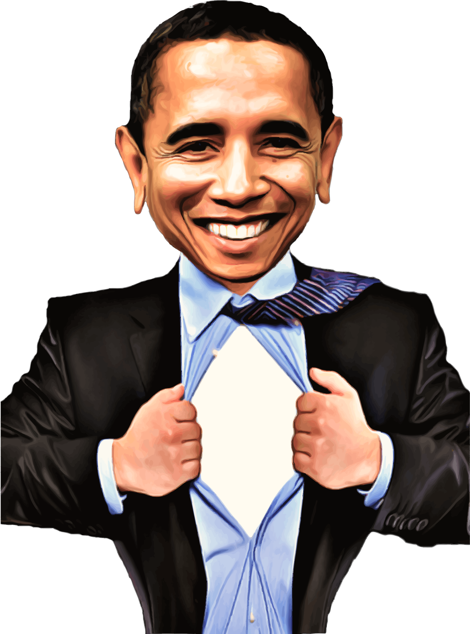 BIG IMAGE (PNG) - Barack Obama Clipart