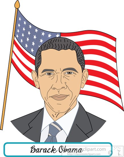 Barack Obama line drawing - c