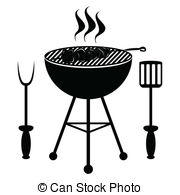 barbecue grill appliance Vect - Clip Art Grill