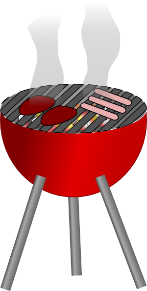 bbq grill clipart black and w