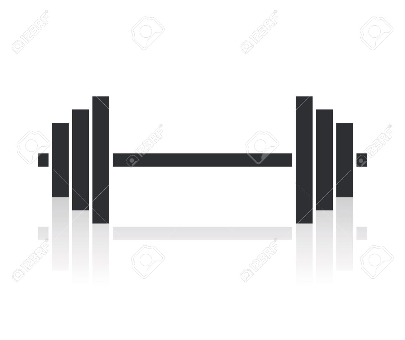 Barbell clipart 2