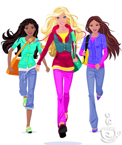 Barbie digital clipart png fi