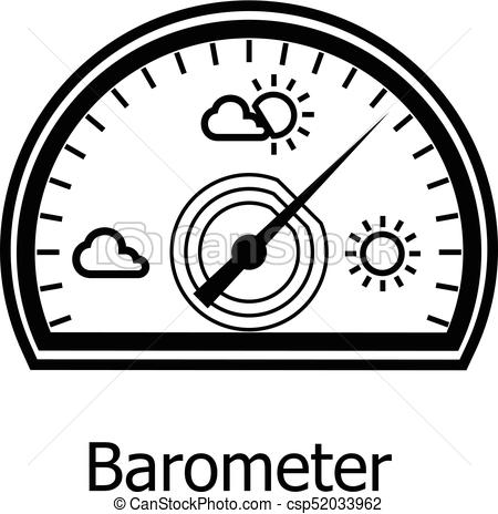 Barometer icon, simple style - csp52033962